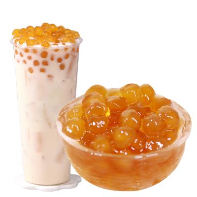 China Suitable for men and women more than three years of boba tapioca bubble tea supplies bubble tea supplier OEM bubble ball powder bubble tea large tapioca pearl ball black for sale