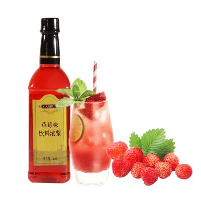 China High Concentration Natural Natural Taste Strawberry Concentrate Multi Color Strawberry Concentrate Syrup Drink for sale