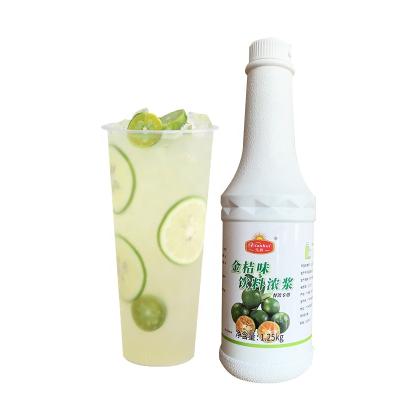 China OEM Kumquat Hair Bubble Tea Glucose Lemon Juice Concentrate Milk Tea Fruit Tea Fresh Beverage Factory Direct Materials for sale