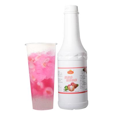 China Glucose OEM Lychee Flavor Concentrated Juice Bubble Tea Supplies Bubble Tea Supplier Fresh Fruit Syrup Extraction Factory Direct Hair for sale