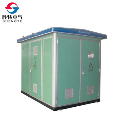 China Outdoor European Power YBP 160kva 10kv 11kv 0.4kv Box Type Compact Transformer Prefabricated Substation for sale