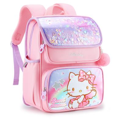 China Fashion Cartoon Design Waterproof Schoolbag For Female Student Daily School Backpack Bag Kids Thorn Protection School Bag for sale