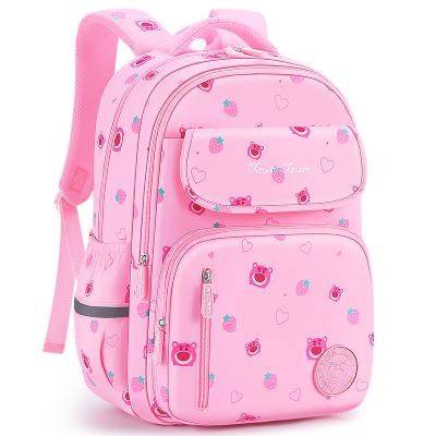 China Large capacity leisure waterproof schoolbag for kids cute animal pattern girls backpack high quality custom made school bag for kids for sale