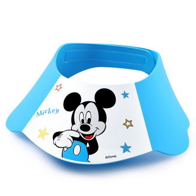 China Waterproof EVA Baby Shampoo Bathing Shower Hats Cartoon Design Hearing Protection Kids Shower Cap Baby Adjustable Hat for sale