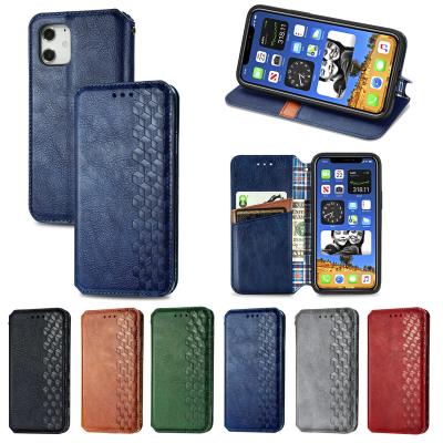 China Dirt-resistant / Anti Scratch / Shockproof New Premium Leather Case For iPhone 12 Flip Folio PU Leather Back Cover Phone Case For iPhone 12 mini for sale