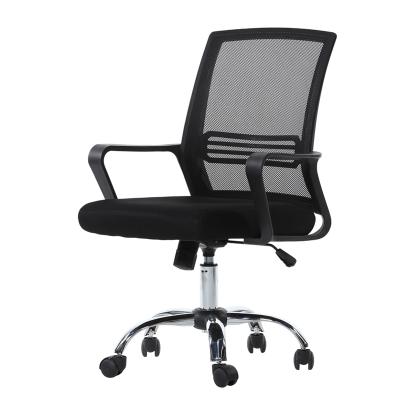 China 360 Degree Rotation Mid Black Computer School Office Chair Mesh Executive Teacher Chair With Back Headrest for sale