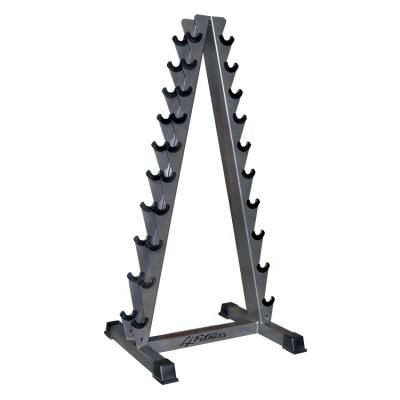 China High Quality Commercial Gym Equipment Small Vertical Rack Dumbbell Rack Set For 10 Pairs for sale