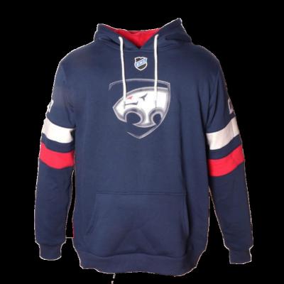 China Breathable .quick Dry Classic Hockey Hoodies Sweater Clubs Teams Schools Activity Dark Blue with strips for sale