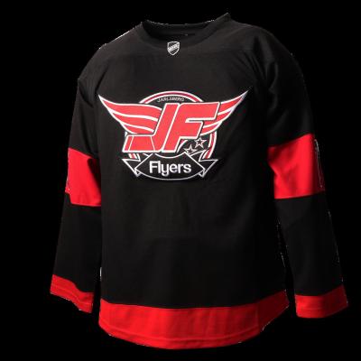 China Breathable .Quick Dry Ice Hockey Embroidery Chest Logo Tackle Twill Stitching To Cut And Sew Tank Top Black And Red for sale