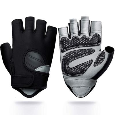 China Custom Fingerless Men Fitness Gym Gloves Sport Gym Hand Gloves For Men for sale