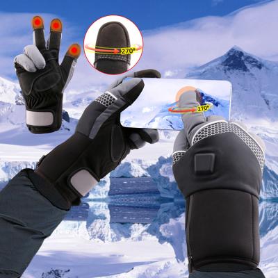 China Warm General Purpose Winter Gloves Rechargeable Battery Heated Logo Winter Gloves for sale