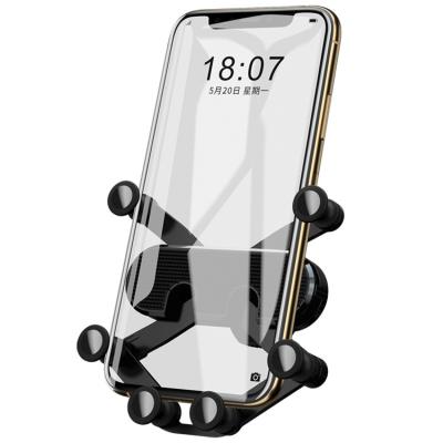 China Luxury Adjustable Universal Phone Holder Air Gravity Phone Holder Mount Cell Phone Holder For Car for sale