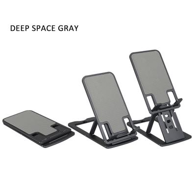 China Aluminum Alloy Mobile Phone Bracket Angle Bracket Mobile Phone Adjustable Portable Foldable Tablet Stand Lazy Desktop Cell Phone Stand for sale