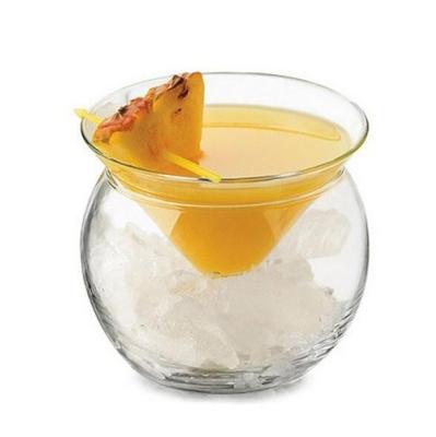 China Creative High Temperature Resistant Glass Molecular Creative Cold Glass Bowls Cocktail Glass Sparkling Wine Drinks Fruit Juice for sale