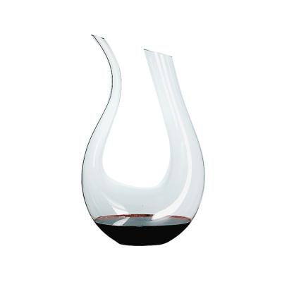 China China factory new good quality U whiskey glass wine decanter classic/postmodern whiskey bottle for sale