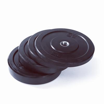 China Lfiting Weight Wholesales Black Gym Equipment Bumper Plates Weight Bumper Plates for sale