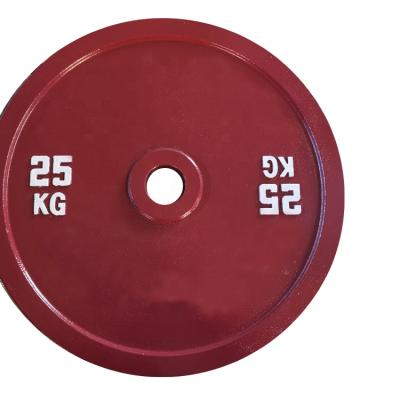 China Universal Hot Sale Environmental Protection Colored Rubber Barbell Weight Dishes And Big Hole Tasteless for sale