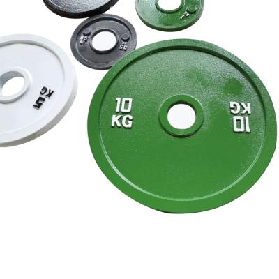 China Home Use Wholesales Partial Rubber Coated Weight Lifting Plates Bumper Plate Gym Weight Equipment Bumper Plate for sale