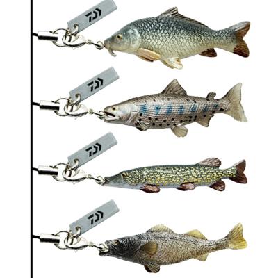 China Plastic Fishing Enthusiasts Small Trout Carp Fish Model Key Chain for sale