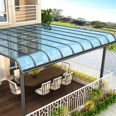 China OEM Clear Polycarbonate Roof Sheet Awning Tents Polycarbonate Tent Canopy Outdoor Window Tents Solid Polycarbonate Canopy for sale