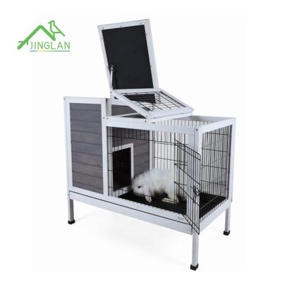 China Breathable Bunny Rabbit House Indoor And Outdoor Wooden Cage With Pull-Out Tray for sale