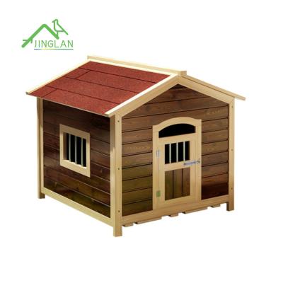 China Waterproof Breathable Kennel, Sunshine, Anti-corrosion Large Outdoor Pet Kennel Cage Small Dog House Solid Wood Kennel for sale