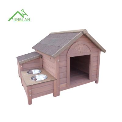 China Breathable Luxury Large Outdoor Kennel, Solid Wood Rainproof And Sunproof Dog Villa, Four Seasons Warm Kennel for sale