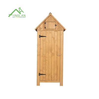 China Breathable Wooden Garden Shed Wood Bins Wooden Color For Patio Cushions And Gardening Tools for sale