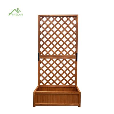 China Outdoor Breathable Wooden Decorative Pergola Botanical Garden Flower Box Can Be Customized for sale