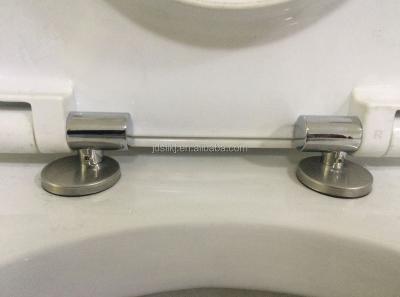 China Slow-end Toilet Seats Soft Narrow Toilet Seat Gas Spring And Zinc Alloy Hinges for sale