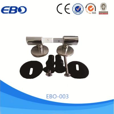 China Slow-end Toilet Seats Soft Closing Toilet Seat Cover Gas Spring And Hinges EBO-003 for sale