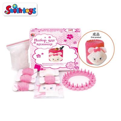 China Children wool knitting machine toy set DIY children wool knitting machine toy set for sale