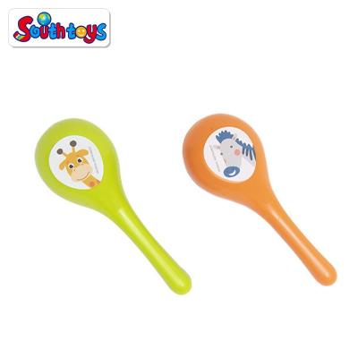 China Plastic Kids Educational Musical Instrument Toy Glitter Maracas Sand Hammer Toy for sale