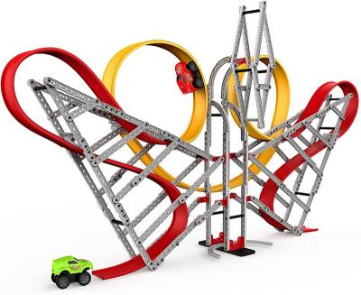 China Magnetic ROD Shaping Loop Magnetic Speedway With Friction 2 Race Car Track High-speed Roller Coaster Toy for sale