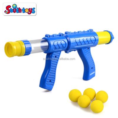 China EVA Foam Complaint Balls Blaster Atomic Pneumatic Shooting Gun Blaster Shooting Gun for sale