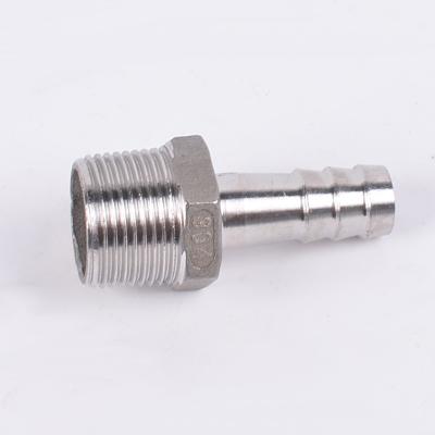 China Silver RTS Stainless Steel 201 304 Pipe Fittings Hex Nipple Hose Nipple for Domestic for sale