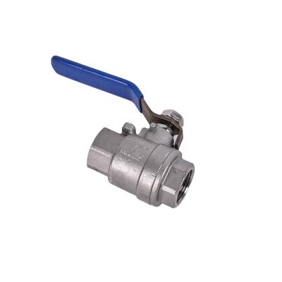 China Stainless Steel 304 Medium Duty 2PC Female Threaded Ball Valve for General Industry for sale