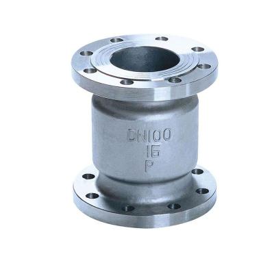 China H42w-16P Stainless Steel 304 Vertical Check Valve Flange Vertical Lift type Check Valve for sale