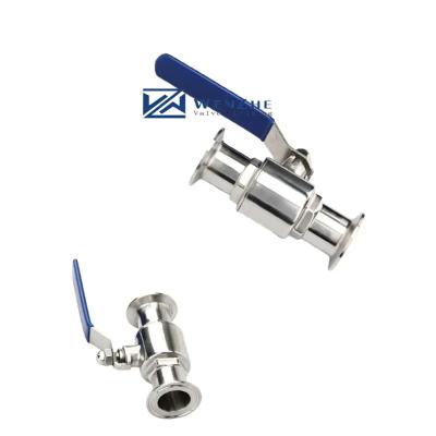 China Suporte OEM SS304 1/4''-4.0'' Homebrew Tri-Clamp Balão Valve de aço inoxidável Valve sanitária à venda