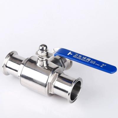 China Aço inoxidável sanitário 304 316 316L Tri-clamp 3-Way Sanitary Ball Valve Tipo T Tipo L à venda