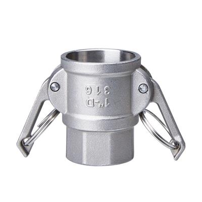 China Stainless Steel 304 316 Camlock Quick Couplings Type D for Heavy-Duty Applications for sale