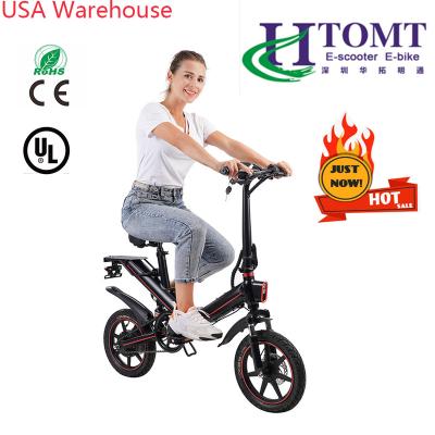 China USA warehouse aluminum alloy folding e bikes 15ah battery imported adult electric e bike Eu warehouse moped city electric bike for sale