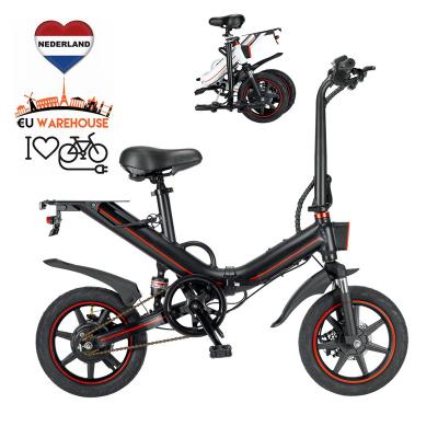 China Electric and NOT OUXI V6 V5 folding electrica de bicicleta sport mini alloy frame 16inch 500W electric bike for sale