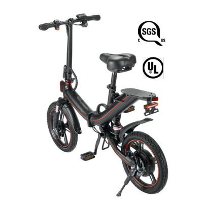 China Hot Selling Aluminum Alloy Free Shipping European Warehouse 14inch Folding Electric Bike for sale