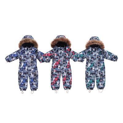 China Warm Breathable Winter Kids Overall Overalls Ski Wear Suits Windproof Waterproof Kids Ski Jumpsuit Outdoor for sale