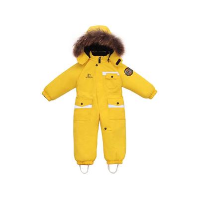 China New Breathable Warm Outdoor Waterproof One Piece Ski Suit Kids for sale