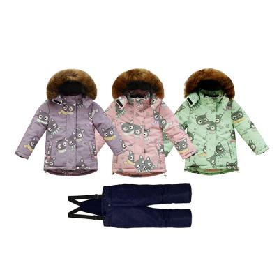 China Children's Ski Suit Camouflage Fashion Ski Suit Dinosaur Children's Breathable Ski Suit for sale