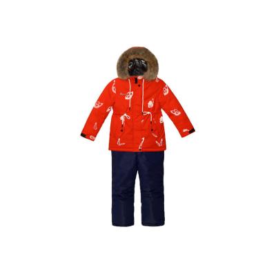 China Breathable Red Windproof Children's Ski Suit Winter Skiing Suit Kids Racing New for sale