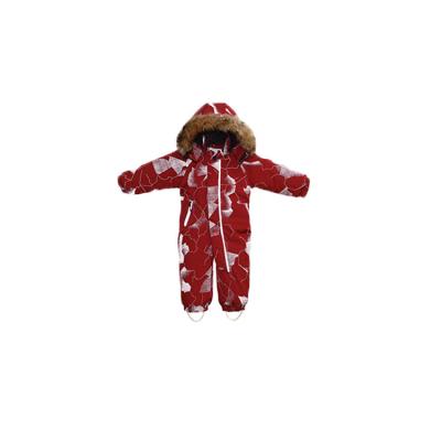 China Windproof One-Piece Girls Skiing Suit Kids Breathable Overall Wear Suits Skiing Overalls Girls Ski Overalls Kids Red for sale