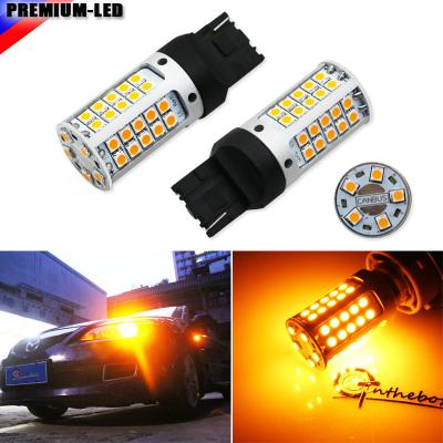 China CANBUS 12V 21W High Power Amber 7440 W21W T20 LED Bulbs For Car Front Or Rear Turn Signal Lights 7440 T20 W21W 992A T20 7441 7444 for sale